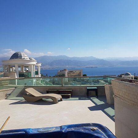 Apartamento Palmore Top Luxury Penthause With Juccuzi First Line Of The Seaside Eilat Exterior foto